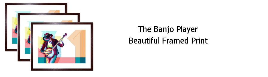 Banjo Player Framed Print